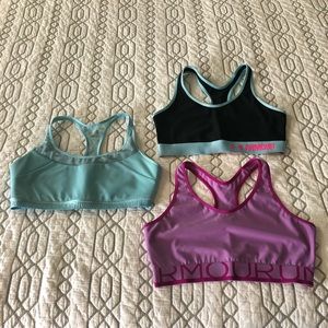 Under Armour Sports Bras - Set of 3